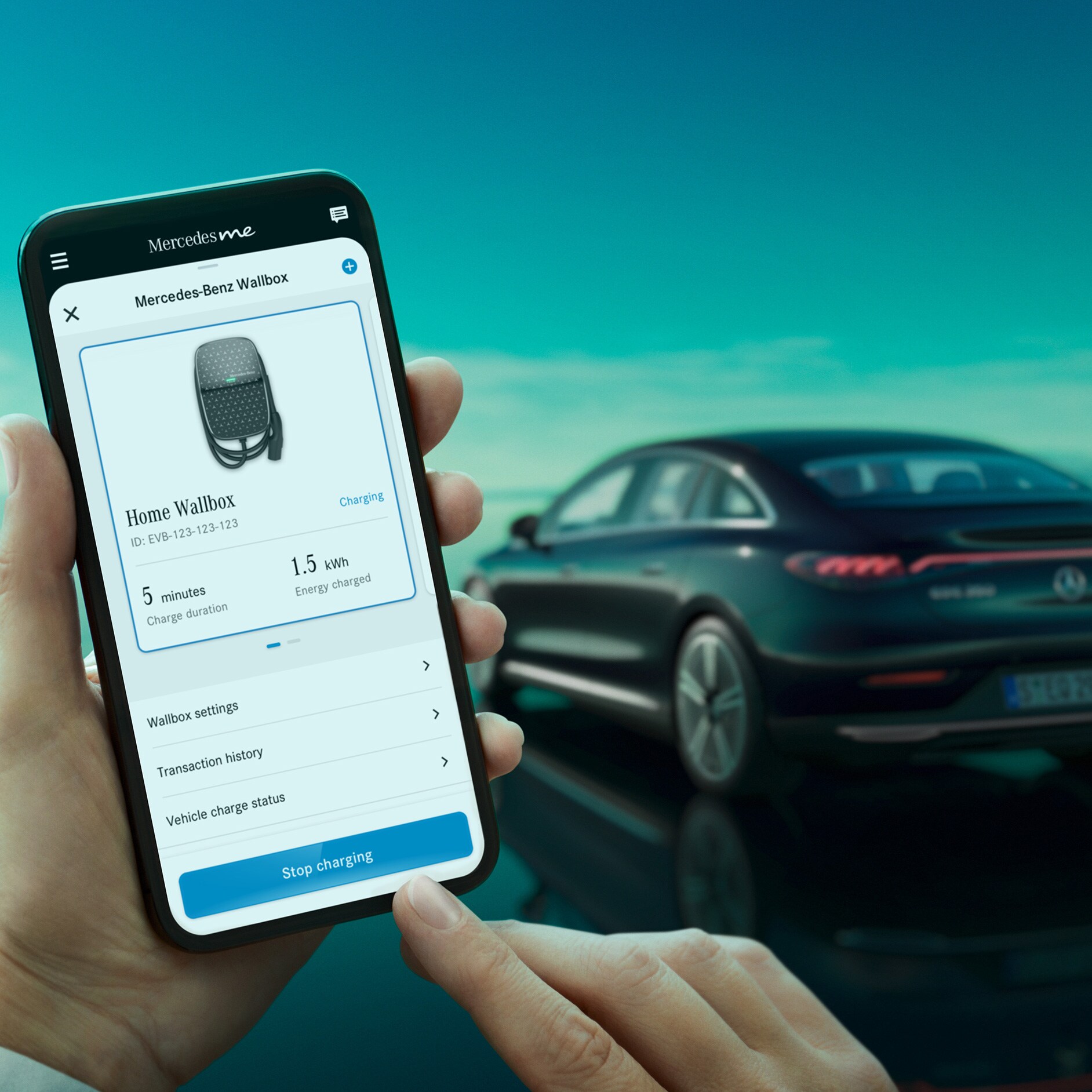 Elektromobilite | EQE | Mercedes-Benz Resimde, EQE'nin arkadan görünümü gösterilmektedir.